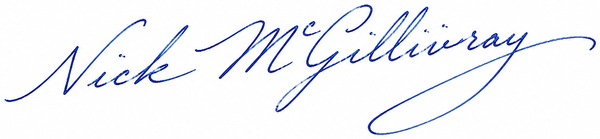 Nick McGillivray signature